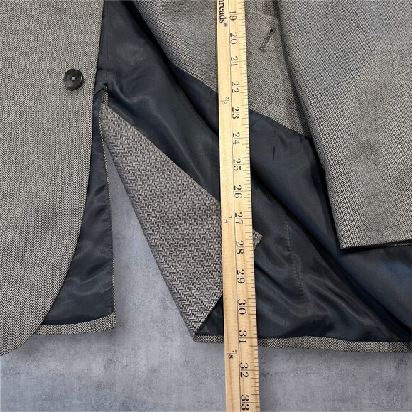Jos. A. Bank Men's 44R Gray Silk Camel Hair Blazer Sport Coat Two Button Jacket - Picture 10 of 16
